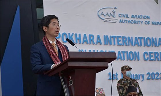 中國駐尼泊爾使館臨時(shí)代辦王欣致辭