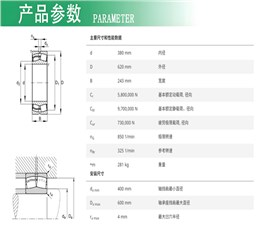 FAG調(diào)心滾子軸承24176-BE-XL 沈重MLS3424立磨