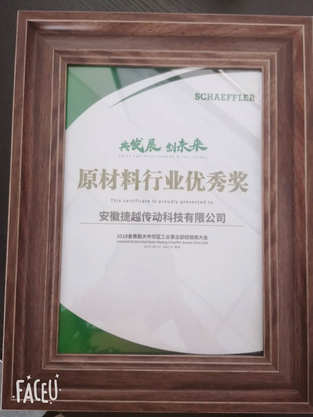 原材料行業(yè)優(yōu)秀獎(jiǎng)