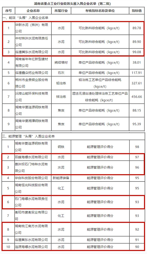 &ldquo;頭雁&rdquo;企業(yè)名單