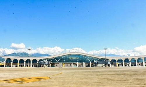 博卡拉國際機(jī)場全景