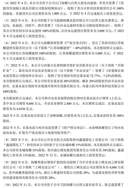 收購的項(xiàng)目公司