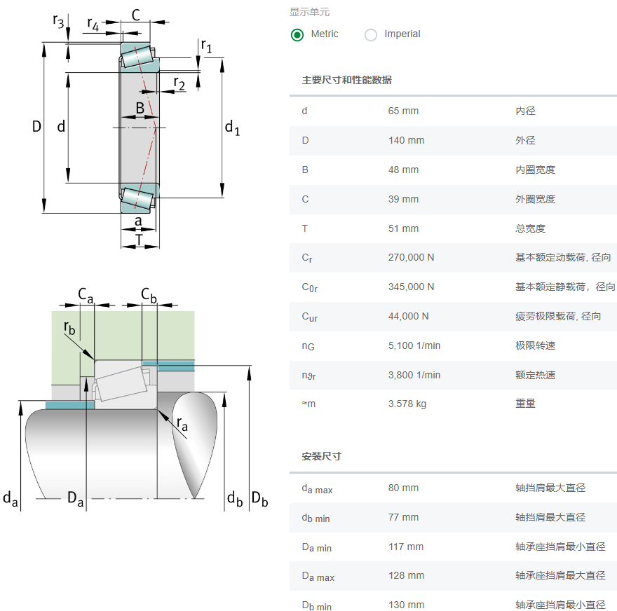 32313A軸承數據